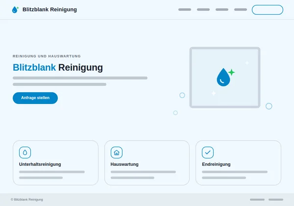 Vorschau der Vorlage Reinigung